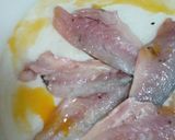 豆あじのピカタ風、春巻き焼き作り方1写真