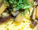 茄子とレタスの和風パスタ作り方5写真