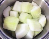 豚ひき肉 or 鶏ひき肉で冬瓜のそぼろ煮作り方1写真