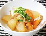 超簡単10分 厚揚げと根菜の煮物 作り方8写真