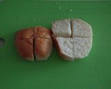 コストコディナーロールでパンケーキ風☆作り方1写真
