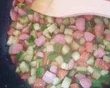 ウィンナーと胡瓜のコロコロ丼作り方4写真