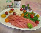 加賀野菜赤ズイキのカラフルサラダ作り方6写真