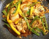 鶏肉の南インド風スパゲッティ作り方6写真