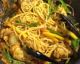 鶏肉の南インド風スパゲッティ作り方7写真