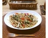 なすとひき肉の和風辛味オイルパスタ作り方8写真