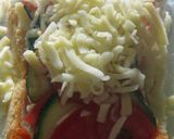 夏野菜のピザトースト（魚焼きグリル）作り方3写真