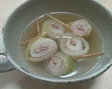 白菜とベーコンの食べるスープ作り方7写真