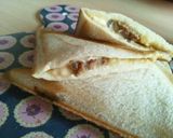 ミートボールとチーズのホットサンド作り方6写真