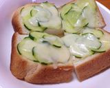 ケチャきゅうりANDマヨきゅうりトースト作り方3写真