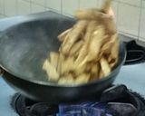 チキンソテーの焼き方♪　ファイヤー作り方7写真