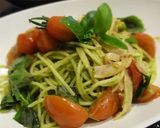 トマトのジェノベーゼパスタ作り方8写真