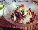 白滝de肉味噌ビビン麺風作り方4写真
