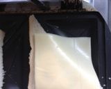 チーズとハムのピザ風ホットサンド作り方3写真