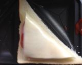 チーズとハムのピザ風ホットサンド作り方5写真