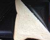 チーズとハムのピザ風ホットサンド作り方6写真