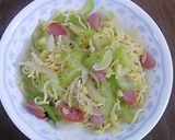 塩レモンとセロリの爽やか焼そば作り方8写真