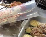串カツ. (ズッキーニとチキン)作り方3写真