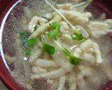 お手軽和風スープ◆白菜と鶏挽肉で作り方4写真