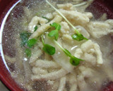 お手軽和風スープ◆白菜と鶏挽肉で作り方4写真