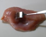 鶏むね肉ジャーキー立田揚げ風作り方1写真