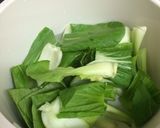 ちんげん菜のスープ作り方1写真