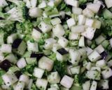 なすとブロッコリーのバター醤油炒め作り方4写真