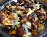 夏野菜とミートボールのチーズ焼き作り方5写真