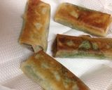 ひき肉と茄子と大葉の焼き春巻き♡作り方6写真