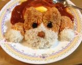 可愛いワンちゃんのオムライス★作り方3写真