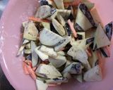 鯖缶と茄子のフリッター作り方1写真