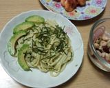 アボカド&明太子のクリームパスタ作り方3写真