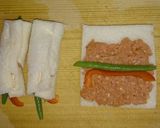 挽き肉の食パン巻き揚げ作り方4写真