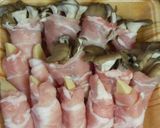 肉巻き☆筍・舞茸作り方1写真
