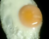 ＊余熱で目玉焼き＊作り方3写真