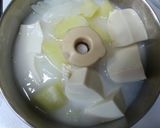 簡単❀豆腐とじゃがいもの冷製スープ❀作り方3写真