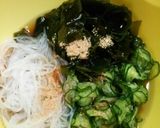 胡瓜と若布の酢の物作り方3写真