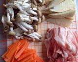 タケノコと白菜の肉炒め作り方1写真