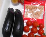 茄子とミニトマトのごま油醤油和え作り方1写真