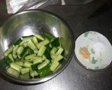 キムチとキュウリの浅漬けのあえもの・・・作り方3写真