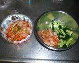 キムチとキュウリの浅漬けのあえもの・・・作り方4写真