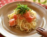 塩レモンとトマトの冷製カッペリーニ作り方6写真