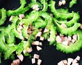ゴーヤとウインナーのぺらぺら焼　醤油マヨ作り方4写真