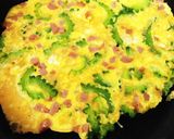 ゴーヤとウインナーのぺらぺら焼　醤油マヨ作り方6写真