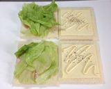 コンビニ風☆ハムレタスサンド作り方4写真