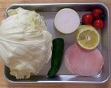 半端野菜でキャベツの千切りサラダ作り方1写真