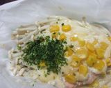 鮭☆コーン☆えのきだけ☆味噌マヨ蒸し～♪作り方3写真