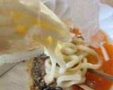 革命的な☆めんつゆdeカルボナーラうどん作り方2写真