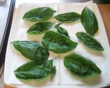 バジルの大量消費と保存　ドライバジル作り方1写真