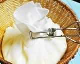 鍋で作る＊ざる豆腐の豆乳浸し作り方6写真